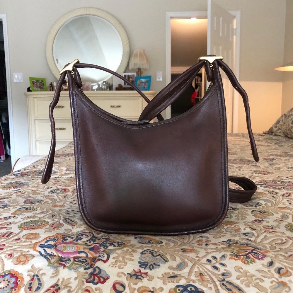 Vintage Brown Coach Shoulder Bag